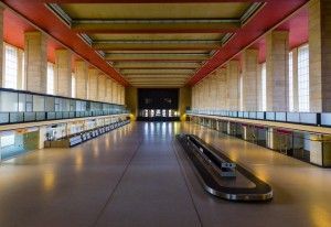 Picture of abandoned Baggage Claim at Tempelhof Airport Berlin - if only it was always this easy!