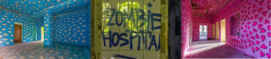graffiti in the abandoned berlin childrens hospital