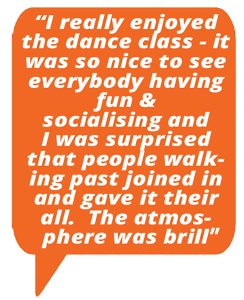 quote about we make places dance class on the flyover