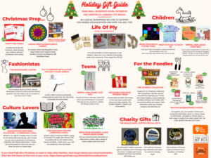 A Holiday Gift Guide only including items from local businesses, social enterprises and charities in the liverool city region.